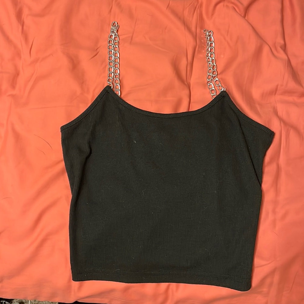 Black tank top